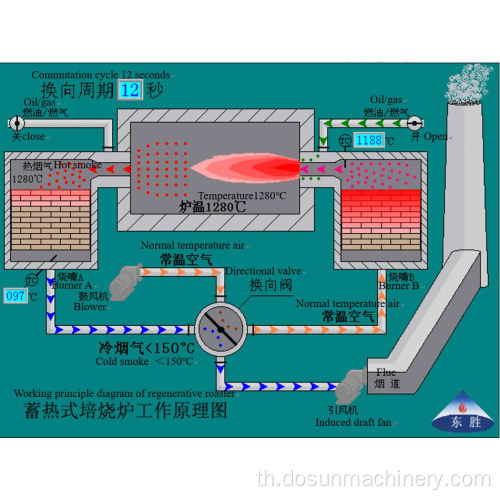 Dosun Industry Investment Casting Regenerative Roaster